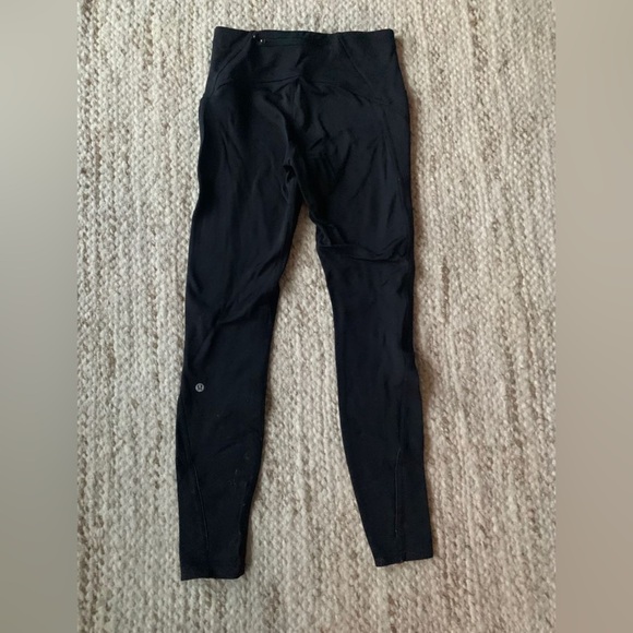 Lululemon 6 Fast as Fleece Tight Black Lined Leggings - Picture 3 of 5